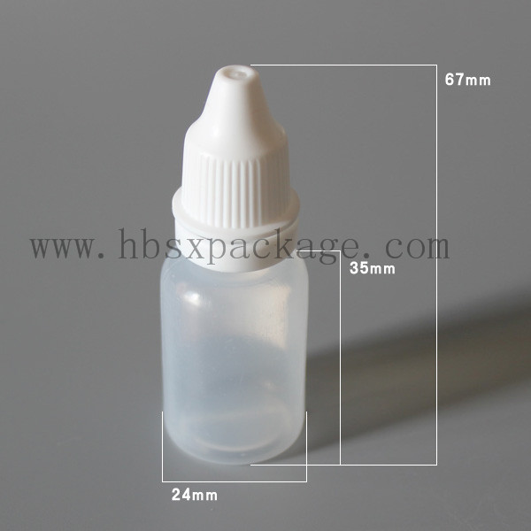 PE sterile eye dropper bottles with child&tamper proof cap 5ml