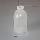 Plastic HDPE sterile antibiotics vials injection vials vaccine bottle with rubber stopper and flip off