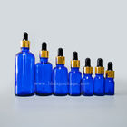 SXB-02 10ml 30ml 50ml 100ml blue Glass Essential Oil Bottle With Plastic Dropper