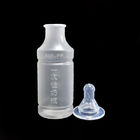 wide neck 10oz non-spill PP plastic cambered shape feeding milk baby bottle