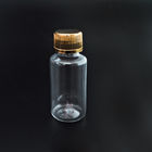 200cc high quality capsule bottle/ health food golden / amber bottle with double aluminum lid and metal bottom cap