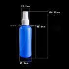 Hebei Shengxiang HDPE material 100ml blue perfume or pharmaceutical plastic spray bottle