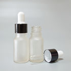 5ml-100ml frosted glass essential oil bottle with clear glass dropper