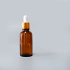 Empty clear glass essential oil dropper bottle with various caps from Shengxiang