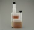 HDPE Twin Neck Measuring Plastic Dosing 1000ml Bottle for100ml dosing