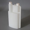 HDPE fuel additive disposable empty 1L plastic twin neck bottle