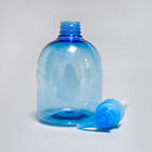 Hebei Shengxiang 500mL Round Transparent Blue Plastic Hand Sanitizer Bottle