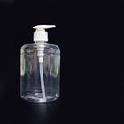 500mL Round Transparent Hand Sanitizer Plastic Shampoo Bottle with Pump