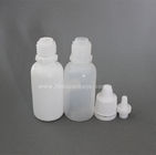 medical material squeezable plastic eye dropper bottle wholesale PE droppe rbottle with orange childproof cap