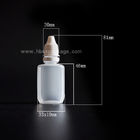 HDPE material plastic eye dropper bottles with rotate the cover