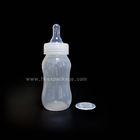 Hot sell 100ml PP Transparent  Baby feed Bottle with Silicone Nipple and various design