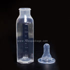 2017 newest  100ml PP Transparent  Baby feed Bottle with Silicone Nipple and various design