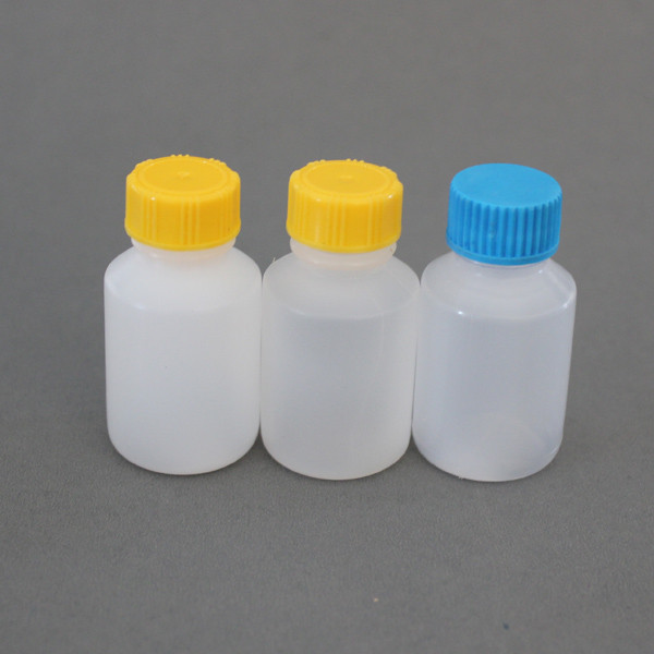 2016 new product 12ml different shape PE wide mouth plastic reagent bottle