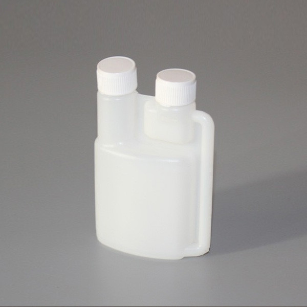 1l hdpe chemical liquid wholesale new twin double neck plastic bottle with caps
