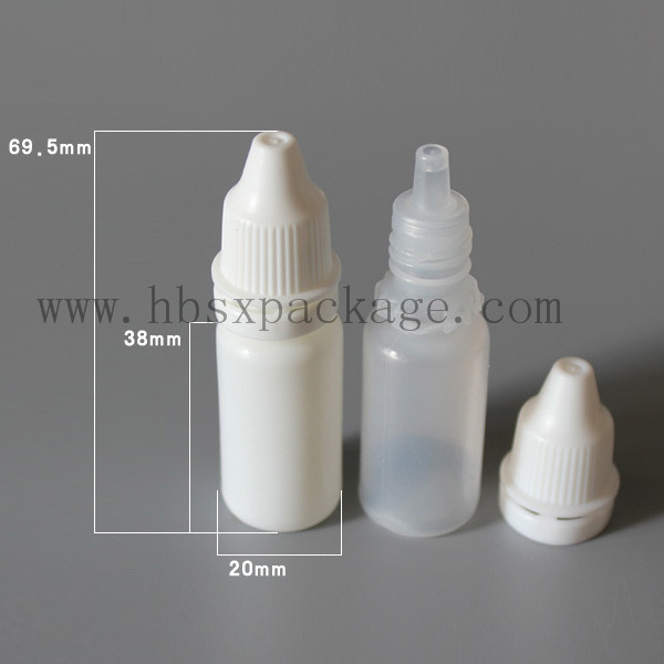 PE sterile eye dropper bottles with child&tamper proof cap 5ml