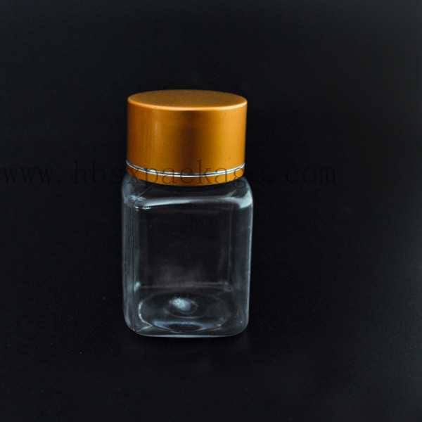100400ml plastic clear jar health care food screw cap PET clear plastic pill bottles