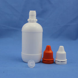 50ml semitransparent PE eye dropper bottle with childproof cap