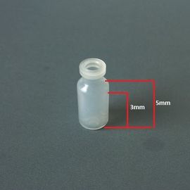 Mini PE semitransparent 4ml Plastic Vaccine bottle with rubber stopper