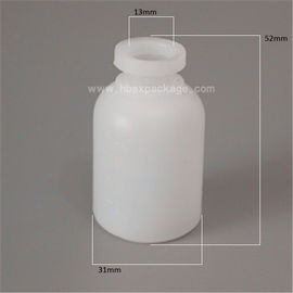 10ml 20ml PE vaccine plastic bottle with rubber stopper and flip off cap