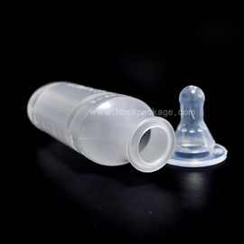 100ml plastic baby bottle pp material with silicone tube, made in China