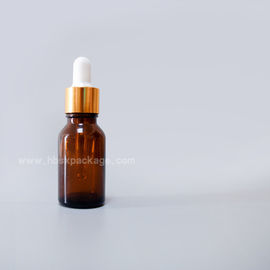 trade assurance 5ml clear glass essential oil bottle with pipette dropper and a white band and a white top