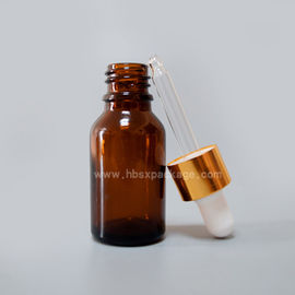 trade assurance 10ml Amber Glass Essential Oil Bottle with Dropper Cap from Hebei Shengxiang
