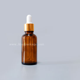 50ml clear glass essential oil bottle with pipette dropper and a white band and a white top
