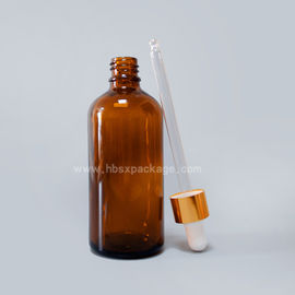 120ml child proof dropper plastic aluminium cap amber essential oil glass bottle from Shengxiang