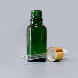 Hebei Shengxiang 15ml green Aromatherapy Essential Oil Glass  Bottle With Dropper