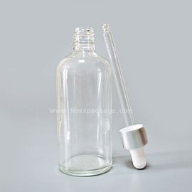 Wholesale Custom 100ml clear glass essential oil bottle with pipette dropper  from Hebei Shengxiang