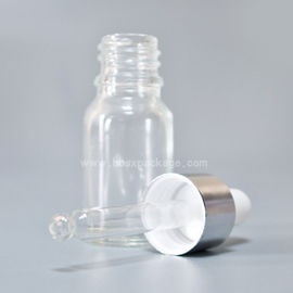 SXT-02 15ml transparent essential oil Bottles empty glass bottles with button dropper pipette
