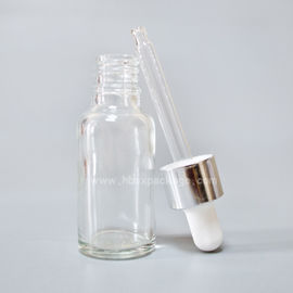SXT-04 50ml transparent essential oil Bottles empty glass bottles with button dropper pipette