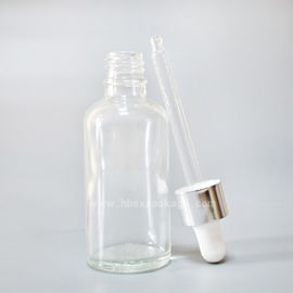 SXT-06 50ml transparent essential oil Bottles empty glass bottles with button dropper pipette