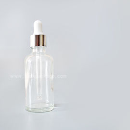 SXT-06 50ml transparent essential oil Bottles empty glass bottles with button dropper pipette