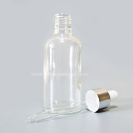 SXT-06 50ml transparent essential oil Bottles empty glass bottles with button dropper pipette