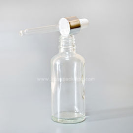 SXT-06 50ml transparent essential oil Bottles empty glass bottles with button dropper pipette