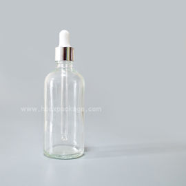SXT-07 100ml transparent essential oil Bottles empty glass bottles with button dropper pipette