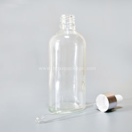 SXT-07 100ml transparent essential oil Bottles empty glass bottles with button dropper pipette