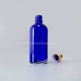 SXB-07 5ml  glass essential oil bottle blue glass bottle clear with eye dropper with tamper from China manufacture