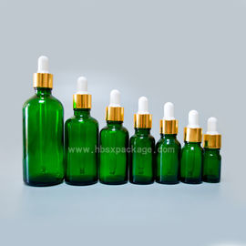5ml-100ml essential oil Bottles/empty green glass bottles with dropper cap from Hebei Shengxiang