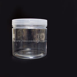 2016 new product Eco-friendly Food Grade Clear PET Plastic Jars with Screw Lids for Tea