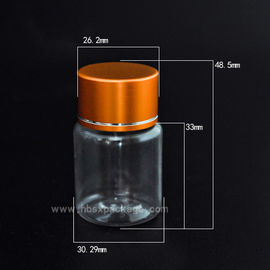 new products Wholesale High Quality clear hdpe/pet pharmacy bottle with brass lid