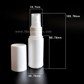 Hebei Shengxiang HDPE material 30ml white perfume bottle plastic spray bottle