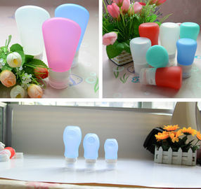 leak proof squeezable, BPA free, Food Grade Protable Silicone Travel Bottle from Hebei Shengxiang