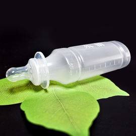 disposable Transparent BPA-free Silicone Baby Bottle with Silicone Nipple