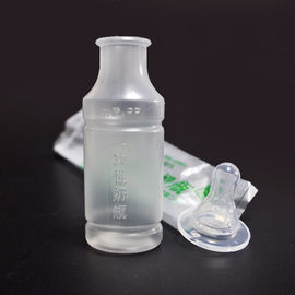 disposable Transparent BPA-free Silicone Baby Bottle with Silicone Nipple