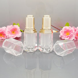 10mL Clear Acrylic Essential Oil Bottle With Glass Dropper, Flower Basket Cap For Perfume Essential Oil Jars