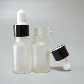 5ml-100ml frosted glass essential oil bottle with clear glass dropper