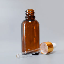 Empty clear glass essential oil dropper bottle with various caps from Shengxiang