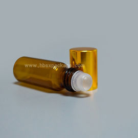 Roll-on perfume bottle 4ml glass roll on bottle with metal roller ball